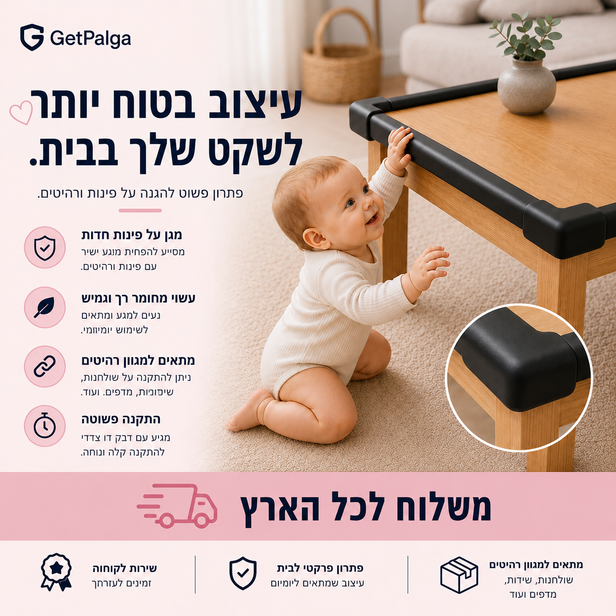 Edgeguard™ -  הפכו כל פינה בבית לבטוחה יותר